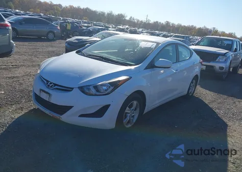 2015 Hyundai Elantra Se из США, поврежденный, VIN 5NPDH4AE8FH595901